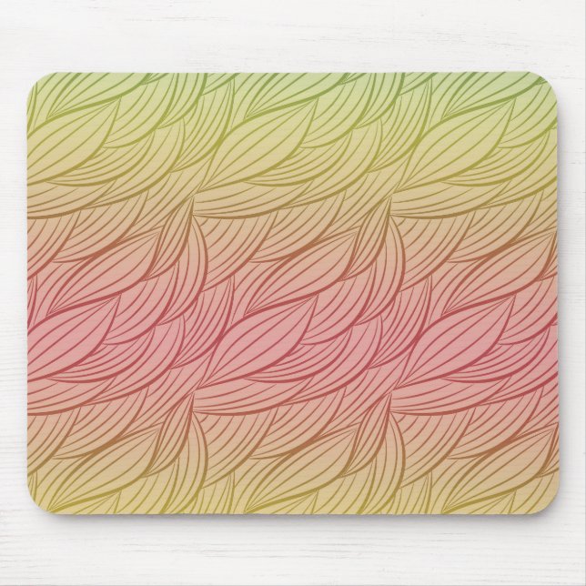 Citrus Punch Ombre Abstract Mouse Mat (Front)