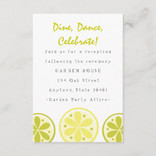 Citrus Reception Card