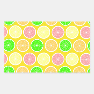 Citrus Rectangular Sticker