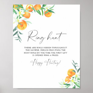 Citrus - Ring hunt bridal shower game Poster