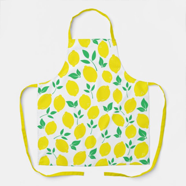 Citrus seamless pattern  apron (Front)