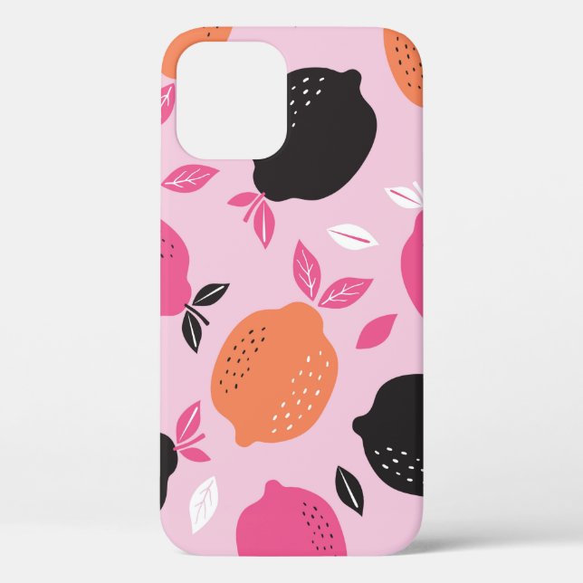 Citrus seamless pattern textile. illustration back Case-Mate iPhone case (Back)