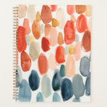 Citrus Season - Coral and Blue Stones Planner<br><div class="desc">Citrus Season II by Chariklia Zarris. Watercolors are used to create various stone-like shapes in corals and blues.</div>