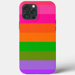Citrus Sherbet Stripes iPhone 13 Pro Max Case