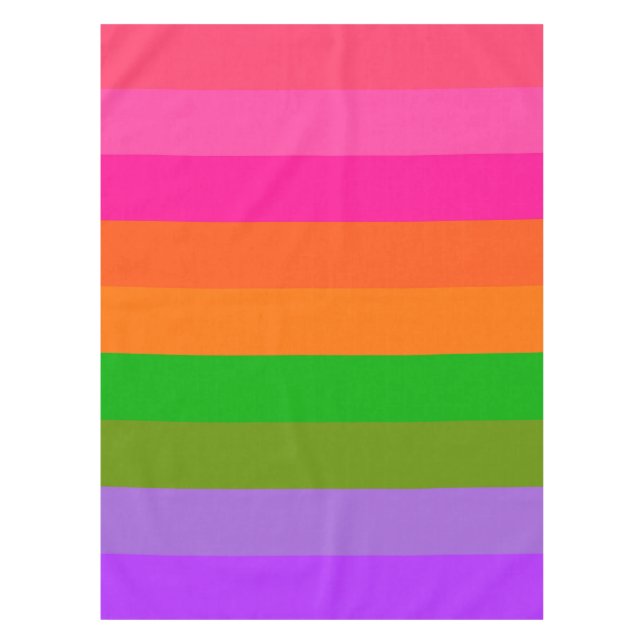 Citrus Sherbet Stripes Tablecloth (Front)