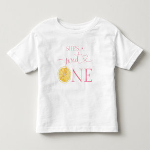 Citrus She's A Sweet One 1st Birthday Toddler T-Shirt
