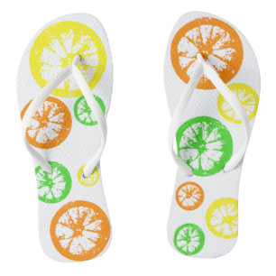 Citrus Slice Flip Flops