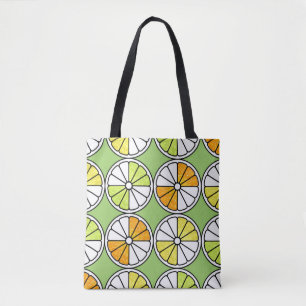 Citrus Slice Fruit, Summer Seamless. Tote Bag
