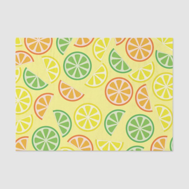 Citrus Slice Kid's Birthday Summer Tissue Paper (Front)