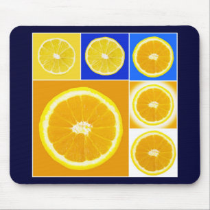 citrus slice mouse mat