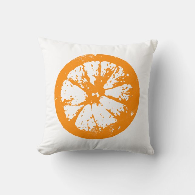 Citrus Slice Orange Pillow (Front)
