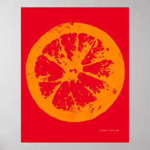 Citrus Slice Orange Poster