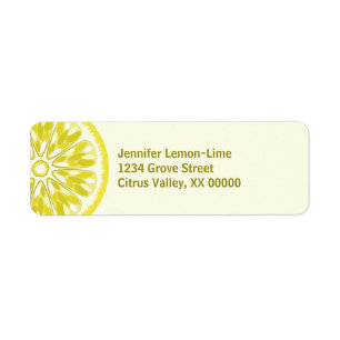 Citrus Slice Pink Yellow Lemon Personalised