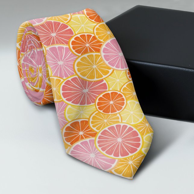 Citrus Slices - Colourful Main Squeeze Tie (Trendy Neck Tie Pattern)