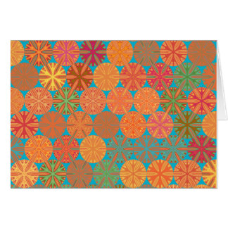 Citrus Slices Geometric on Blue Card