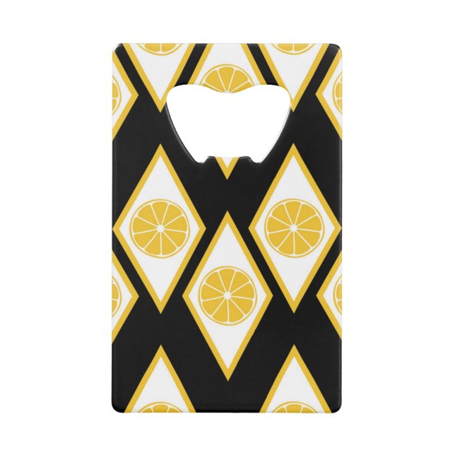 Citrus Slices in Modern Diamond Pattern (Front)