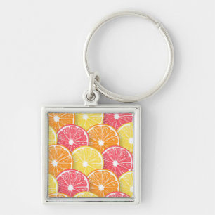 Citrus slices key ring