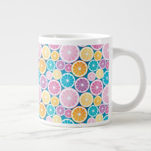 Citrus Slices Pattern Large Coffee Mug