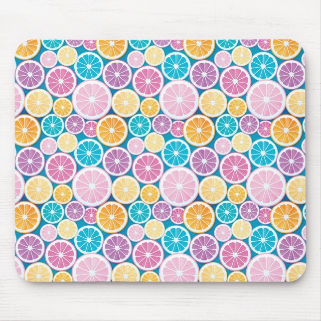 Citrus Slices Pattern Mouse Mat (Front)
