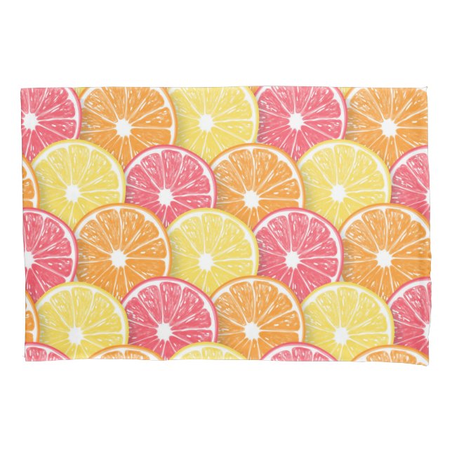 Citrus slices pillowcase (Front-Left)