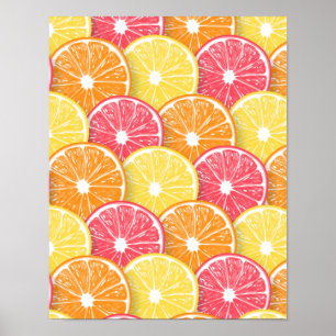Citrus slices poster