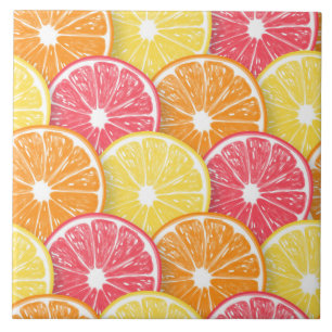 Citrus slices tile