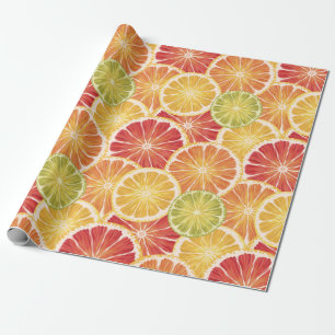 Citrus Slices Wrapping Paper