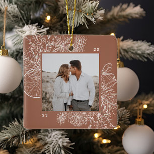 Citrus & Spice   Elegant Photo Ceramic Ornament