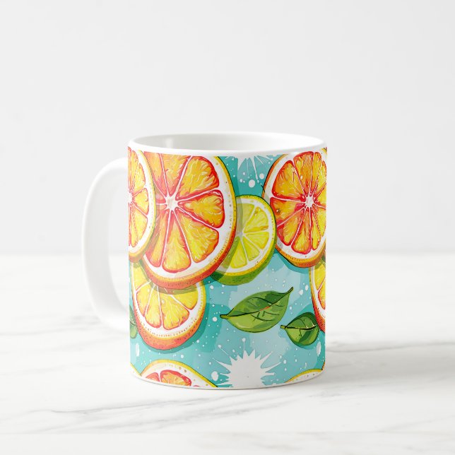 Citrus Splash Coffee Mug (Front Left)