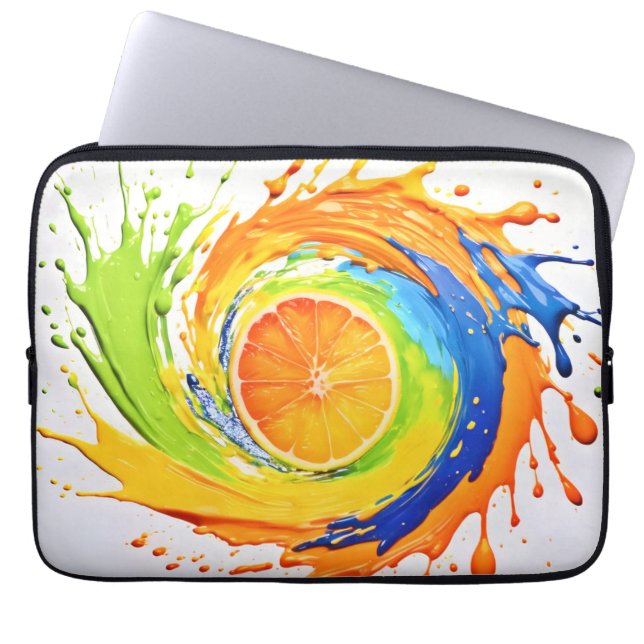 Citrus Splash of Colour Design Laptop Sleeve (Front)