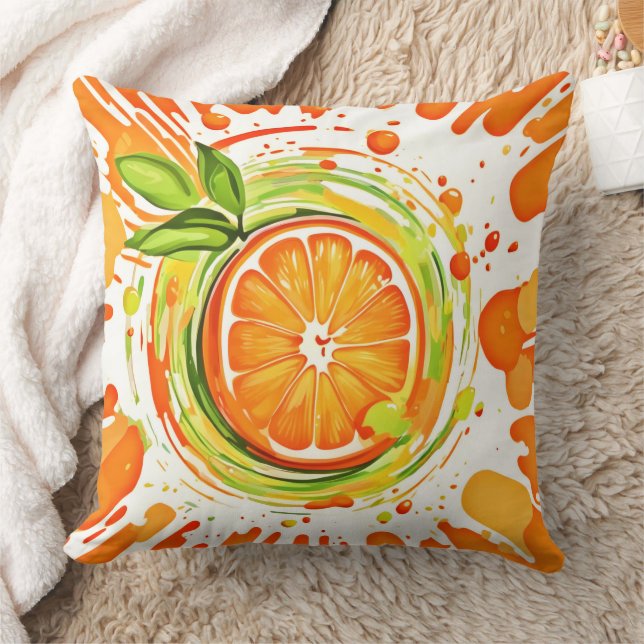 Citrus Splash of Joy Cushion (Blanket)