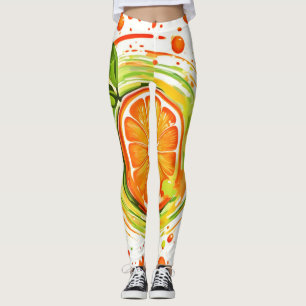 Citrus Splash of Joy Leggings