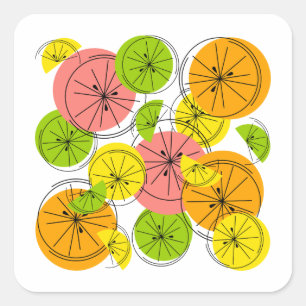 Citrus sticker square