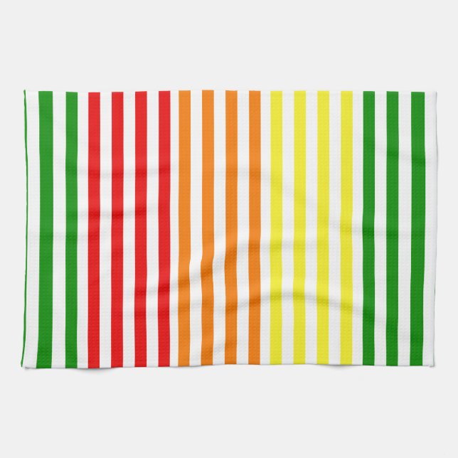 Citrus Stripes Kitchen Towel (Horizontal)