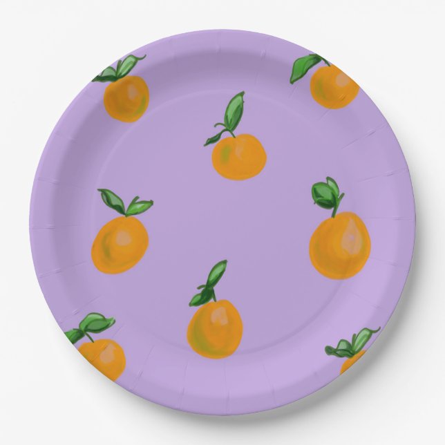 Citrus Studio I Paper Plate (Front)