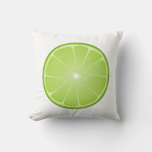 Citrus Summer Lime Cushion (Front)