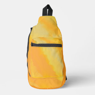Citrus Sunny Orange Watercolor Sling Bag