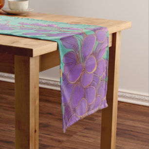 Citrus Sunset Wisteria Long Table Runner