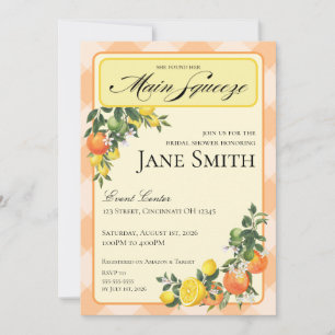 Citrus Themed Bridal Shower Invitation