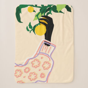 Citrus Touch Sherpa Blanket