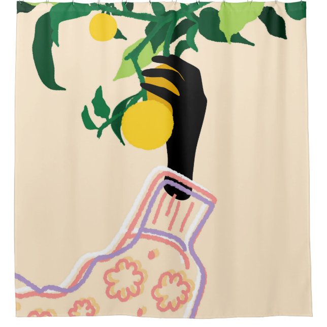 Citrus Touch Shower Curtain (Front)