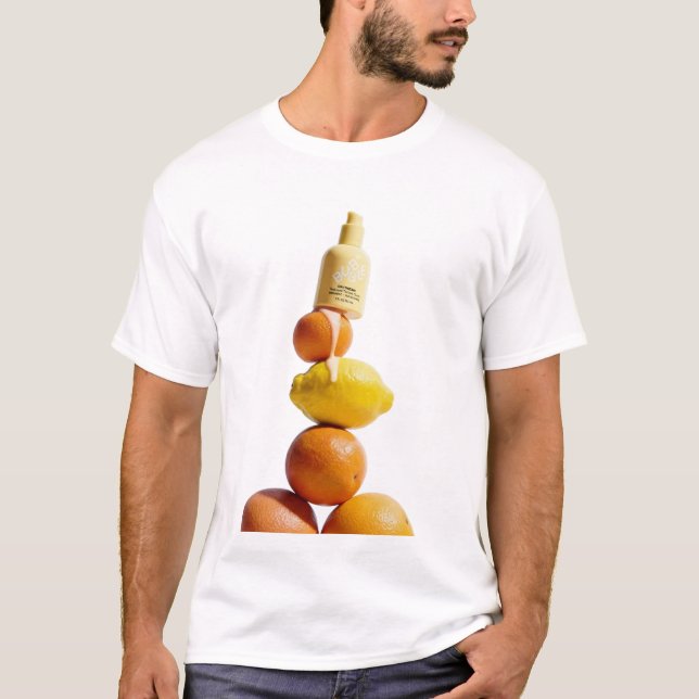 Citrus Tower with Tiny Bottle T-Shirt (Front)