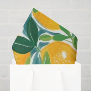Citrus Tree Artisan Lemons Oranges Limes Colourful Tissue Paper
