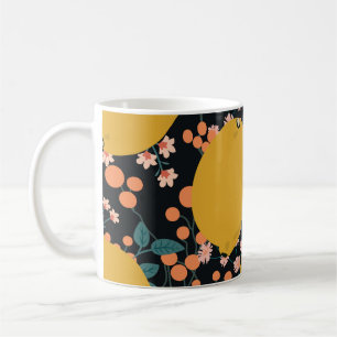 Citrus Tree Hand Drawn: Vintage Coffee Mug