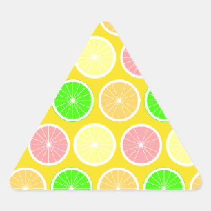 Citrus Triangle Sticker