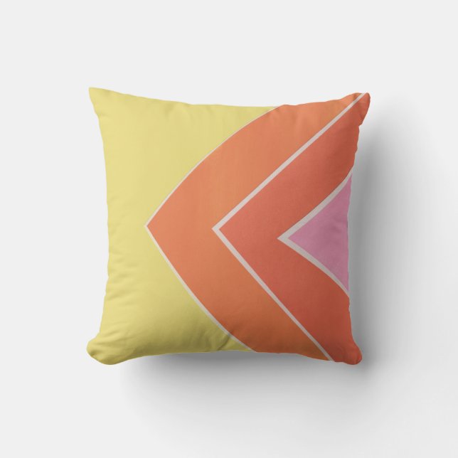 Citrus Triangles Cushion (Front)