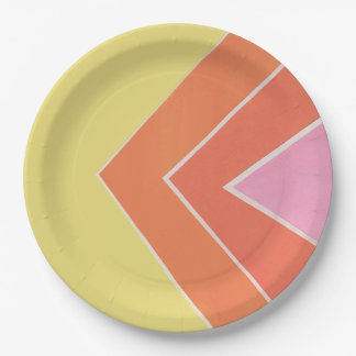 Citrus Triangles Paper Plate