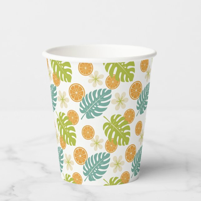Citrus Tropical Paper Cups (Front)