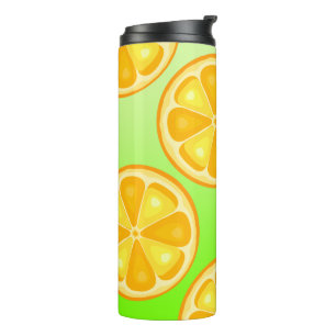 Citrus TROPICAL SUMMER FRUIT Orange lemons Slice Thermal Tumbler