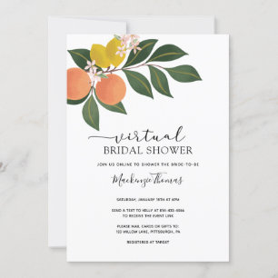 Citrus Virtual Bridal Shower Invitation